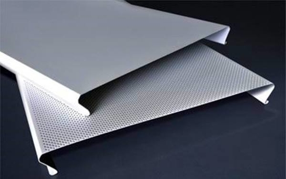15mm-35mm Aluminum Ceiling Sheets For Gas Station Beveled Edge
