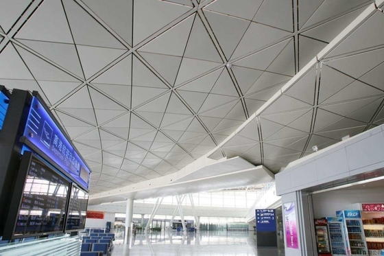 1mm Triangular Metal Ceiling Tiles Perforated Aluminium ISO9001