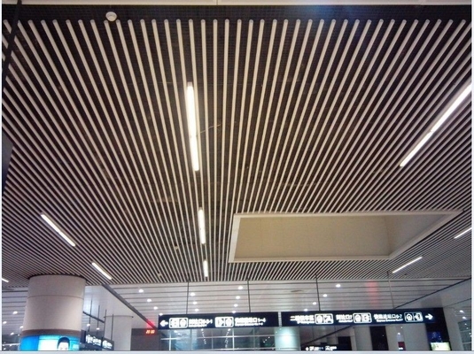 6063T6 Tubular Metal Ceiling Tiles Perforated Circle Suspended Baffle