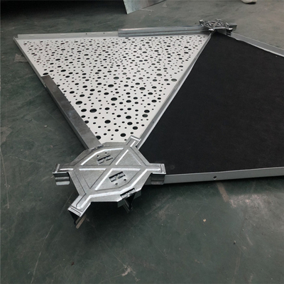 1200X1200X1200 Aluminum Metal Ceiling Triangular Clip In Aluminum Panel Ceiling