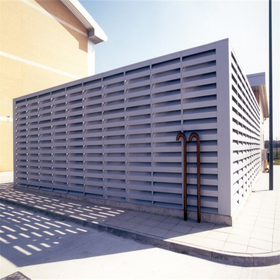 132mm High Aluminum Sun Louver Multifunctional Outdoor Louvered Shutters