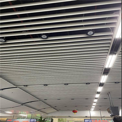 50x150 Aluminum Metal Ceiling Extruded Bullet-Shaped Baffle Ceiling System