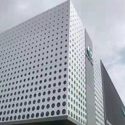 Seamless Solid Perforated Facade Panel Weather Resistant 3mm Thickness