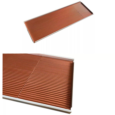 600X600 Corrugated Metal Ceiling Tiles 6mm Sound Absorbing Ceiling Panels