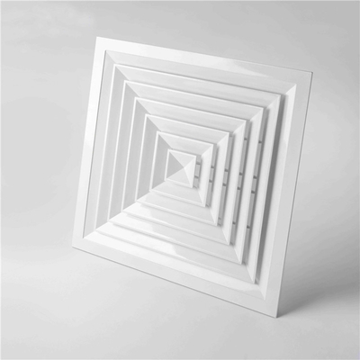 4 Way Aluminum Air Diffusers 600x600mm Square Directional Ceiling Diffuser