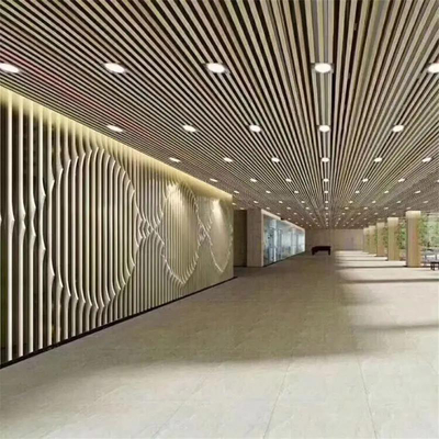 Box Baffle Metal Building Facades Panel 2mm Wall Cladding Curtain Decorated
