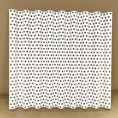 Sound Insulation Corrugated Metal Ceiling Panels Perforated Corrugated Panel 30mm