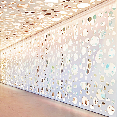 Interior Perforated Metal Panel 1000x1000mm Laser Cut Carved 2.5mm Thickness