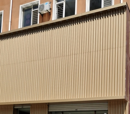 Aluminum Corrugated Metal Ceiling Panels Polyester Powder Coated