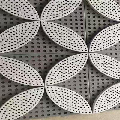 Metro Station Exterior Perforated Metal Panel Sound Absorption 1.85-4mm