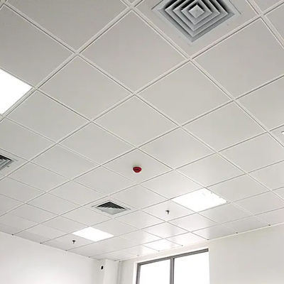 1.0mm Thickness Aluminum Lay In Ceiling Metal Square Tiles White Color