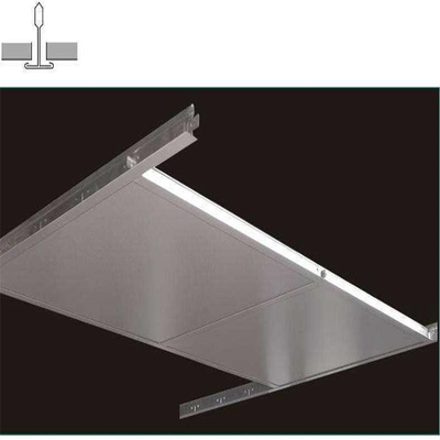 600mm X 600mm Aluminum Metal Ceiling Lay On Ceiling System Sharp Edge