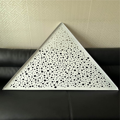 0.9mm Aluminum Metal Ceiling Triangle Shaped Clip In Suspended Perforated Ceiling Tile