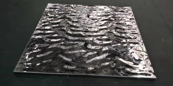 30mm Aluminum Metal Ceiling Galvanized Steel Water Ripple Hook On Ceiling 600*1320mm