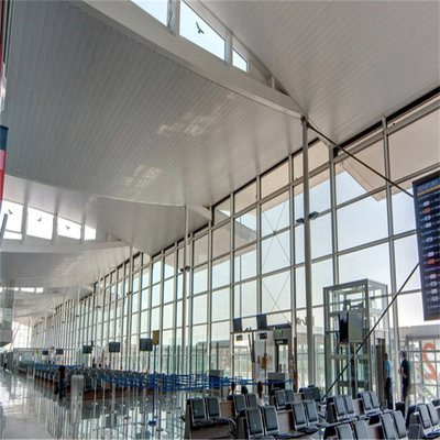Wind Proof S Strip Aluminum Metal Ceiling For Airport Terminal