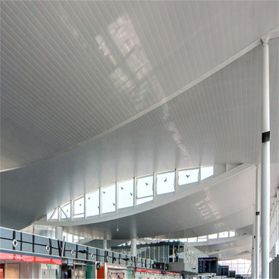 Wind Proof S Strip Aluminum Metal Ceiling For Airport Terminal