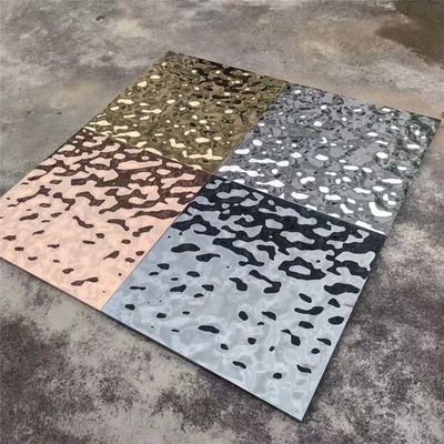 Clip In Water Ripple Stainless Steel Ceiling Panel 600x600mm