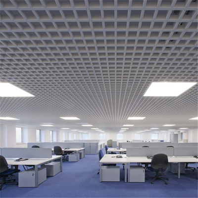 100X100 Light Weight Metal Ceiling Solution Aluminum Open Cell Ceiling System