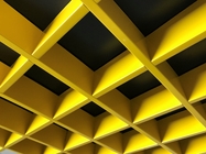 Metal Grid False Aluminum Open Cell Ceiling 100 x 100  Decorative RAL Color