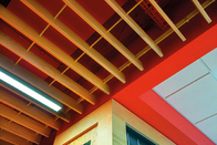 U Shape Aluminum Baffle Ceiling , Linear Baffle Ceiling 50x100MM  Prevents  Calorific Loss