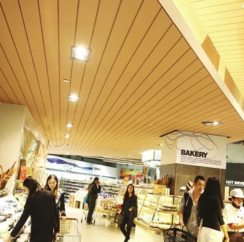 G Strip 15mm High Plank Ceiling Tiles 0.5mm-0.9mm For Shopping Center