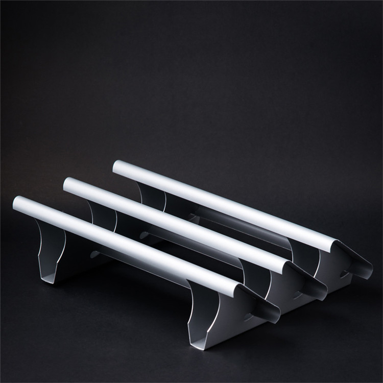 Roll Formed Horizontal Aluminium Louvres C shaped 85mm Width