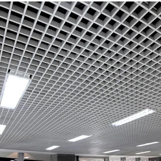 100x100 Aluminum Metal Ceiling PVDF Coating Aluminum Open Cell Ceiling