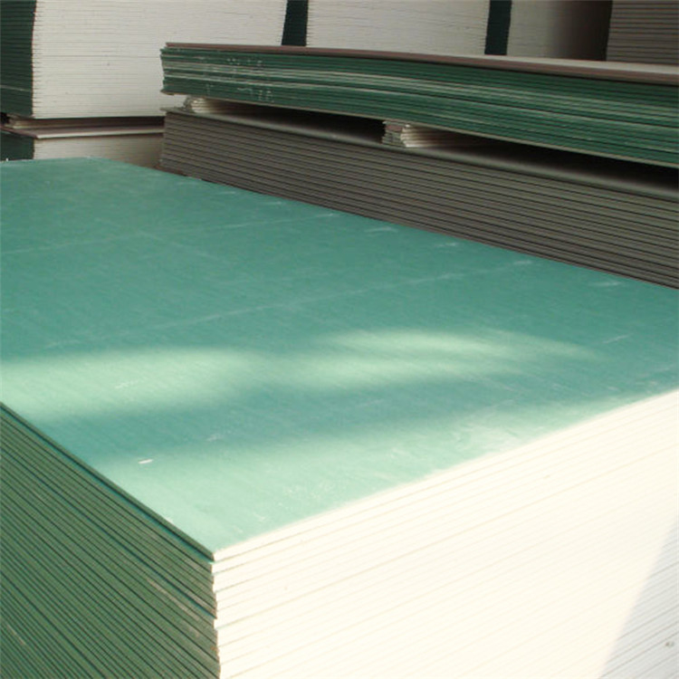 12.5mm Moisture Gypsum Board 1200x1800 Plain Pattern Green Color