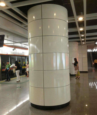 shopping mall Aluminum Metal Ceiling Maximum 5000mm Panel Length Solid Cladding Panel Or Facade