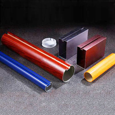 6063T6 Tubular Metal Ceiling Tiles Perforated Circle Suspended Baffle with RAL Color card