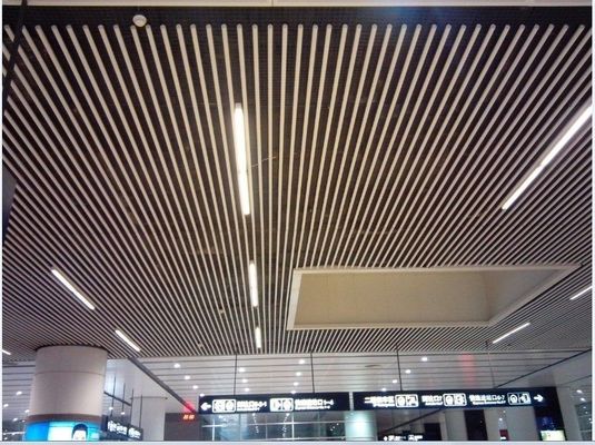 6063T6 Tubular Metal Ceiling Tiles Perforated Circle Suspended Baffle with RAL Color card