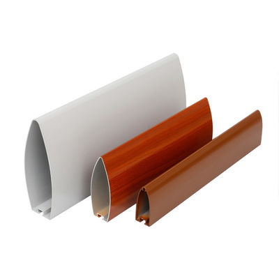 50x150 Aluminum Metal Ceiling Extruded Bullet-Shaped Baffle Ceiling System