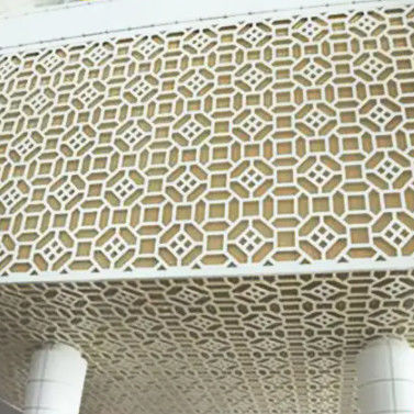 Customized Pattern Laser Cut Panel Metal PVDF Perforated Wall Panel