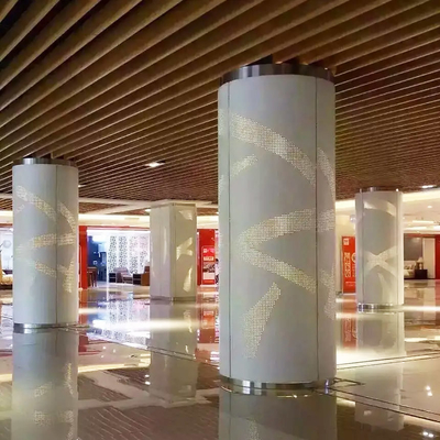 Semicircle Column Exterior Cladding Panels Aluminum Perforation