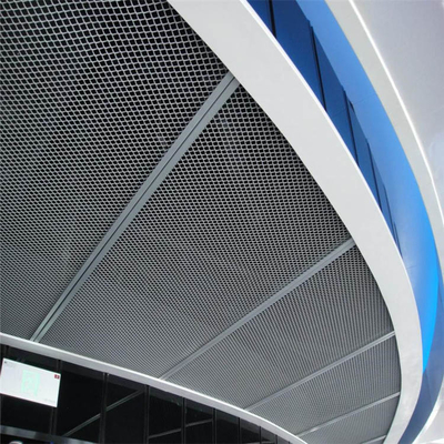 Aluminum Welded Mesh Ceiling Panel 3mm Thick Waterproof Light Weight