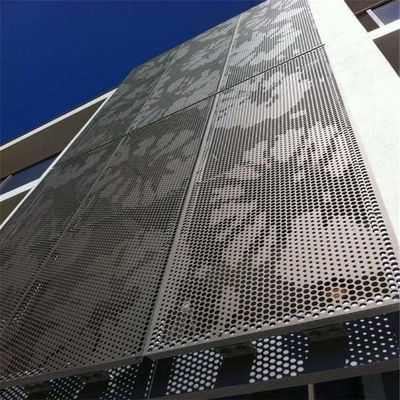 1000x1000 Metal Building Facades Exterior Perforated Aluminium Panels Facade