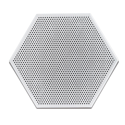 Perforated Hexagon Acoustic Ceiling Tiles Aluminum Pre Painted