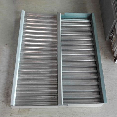 600X600 Corrugated Metal Ceiling Tiles Sound Absorbing Aluminum Corrugated Panel