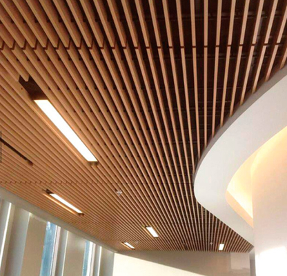 3000mm U Baffle Aluminum Panel Ceiling 0.5mm-1mm Plain Pattern