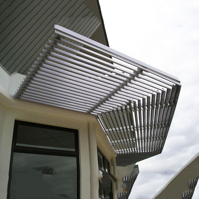 85mm Aluminum Sun Louver Breathable External Sun Blinds