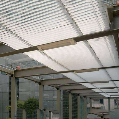85mm Aluminum Sun Louver Breathable External Sun Blinds