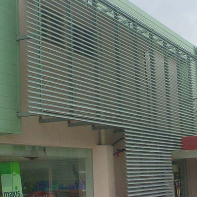 85mm Aluminum Sun Louver Breathable External Sun Blinds