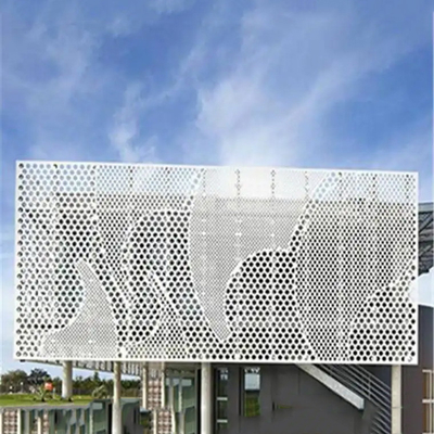 Perforated Exterior Decorative Metal Wall Panels Aluminum Alloy 2-5mm