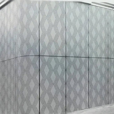 Perforated Exterior Decorative Metal Wall Panels Aluminum Alloy 2-5mm
