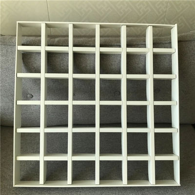 600x600 Aluminum Metal Ceiling Corruption Proof T Grid Open Grid