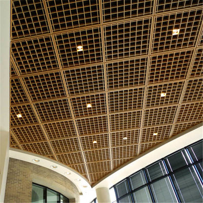 600x600 Aluminum Metal Ceiling Corruption Proof T Grid Open Grid