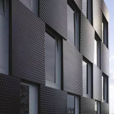 Custom Aluminum alloy panel Exterior Perforated Facade Panels PVDF aluminium panels for facade