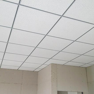 Perforation Metal Acoustic Ceiling Tiles Paint Finish Mineral Fiber Panel White