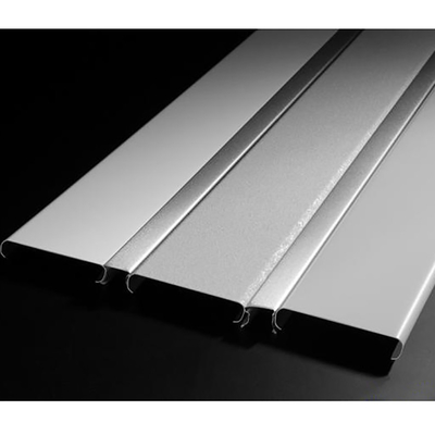 Fireproof U Strip Aluminum Metal Ceiling 0.8mm Thickness