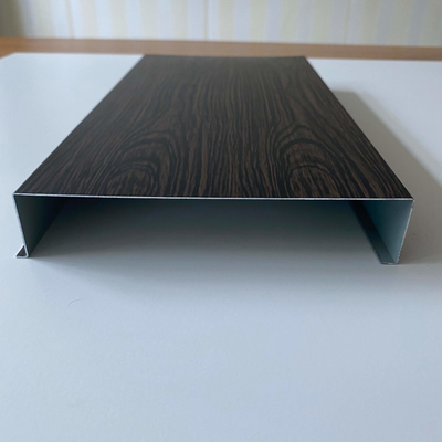 30mm Thickness Aluminum H Strip Ceiling With Pre Print Wooden Grain